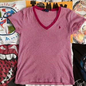 Ralph Lauren striped 2000’s slim fit t-shirt.